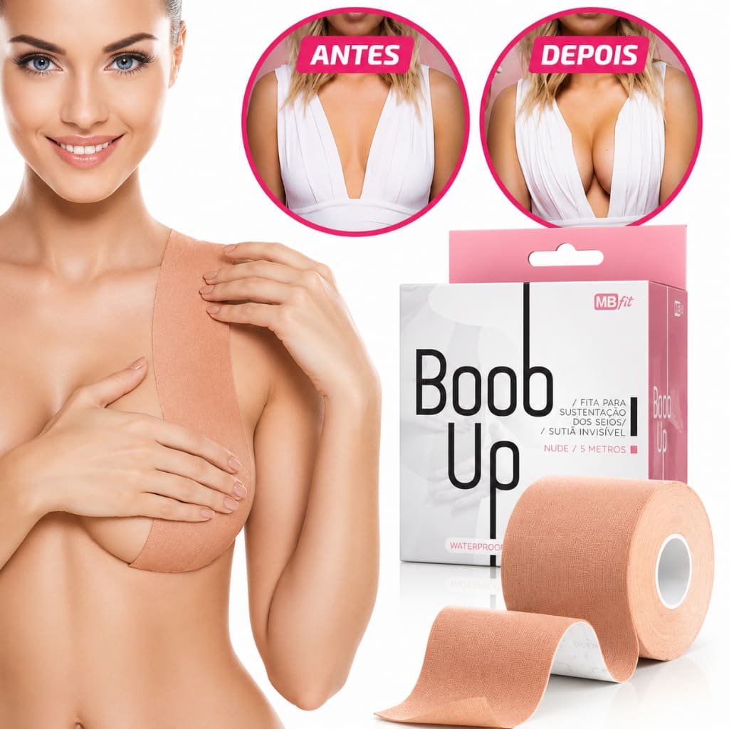 ORIGINAL- Sutiã adesivo Levanta Seios Fita Boop Up Invisível